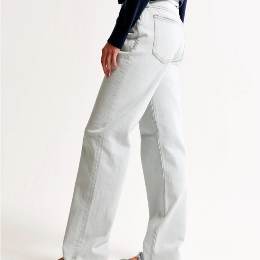 NWT Abercrombie & Fitch Light Blue Flare Jeans - Picture 5 of 15